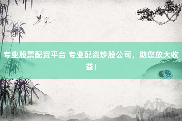 专业股票配资平台 专业配资炒股公司，助您放大收益！