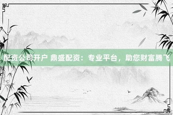配资公司开户 鼎盛配资：专业平台，助您财富腾飞