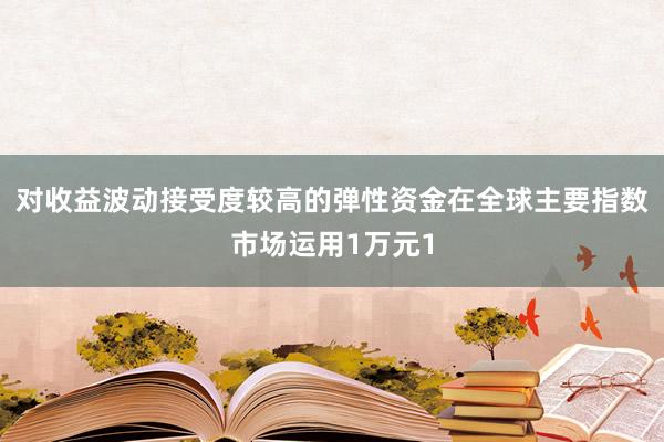 对收益波动接受度较高的弹性资金在全球主要指数市场运用1万元1