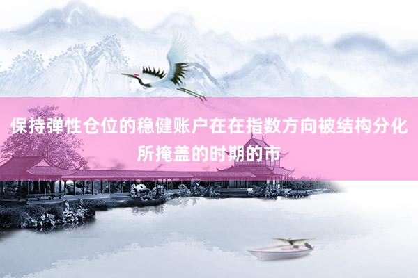 保持弹性仓位的稳健账户在在指数方向被结构分化所掩盖的时期的市